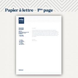Papier &agrave; lettre | 1&egrave;re page