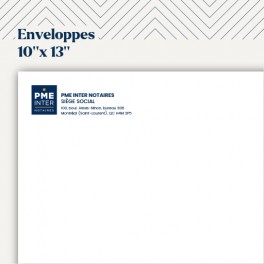 Env. 10 x 13 blanches